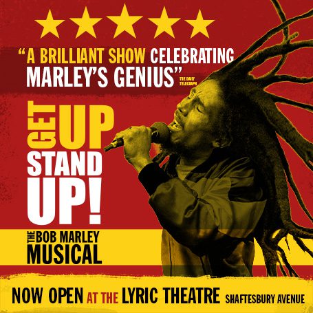 GET UP, STAND UP! THE BOB MARLEY MUSICAL poster art